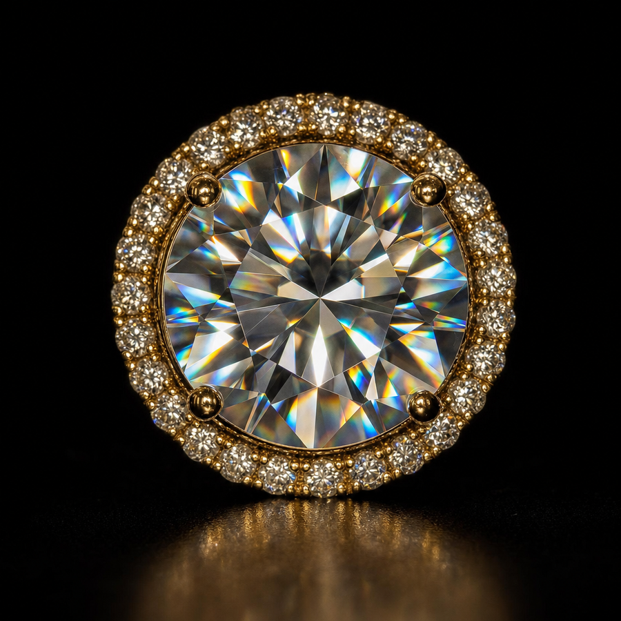 Moissanite With Real Fire